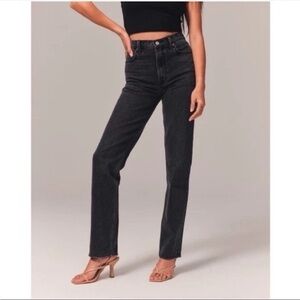 Abercrombie 90s Straight Black Jeans
